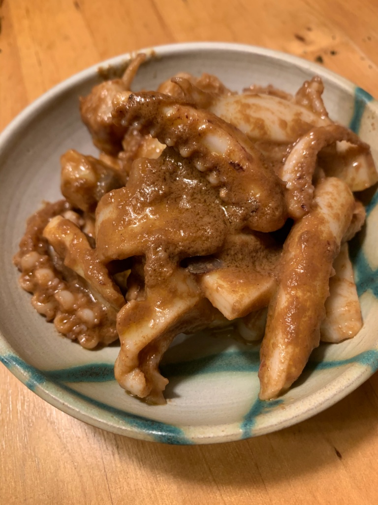 イカのワタ煮がめちゃ美味いです ともぞー日記